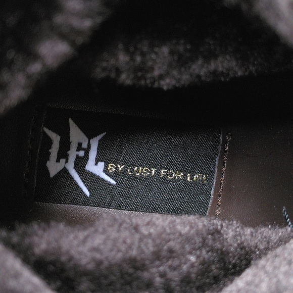 LFL By Lust For Life 7.5 Brown Faux Fur Buckle Snap Chunky Metallic Brown Boots - Picture 13 of 16